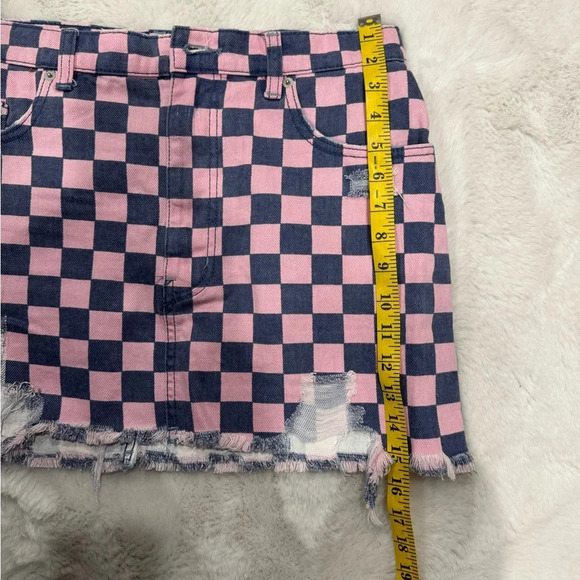 FREE PEOPLE
Printed Elodie Denim Mini skirt Sz : 10 - Picture 6 of 12